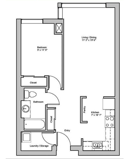 Image of dewbourne suite floor plan only