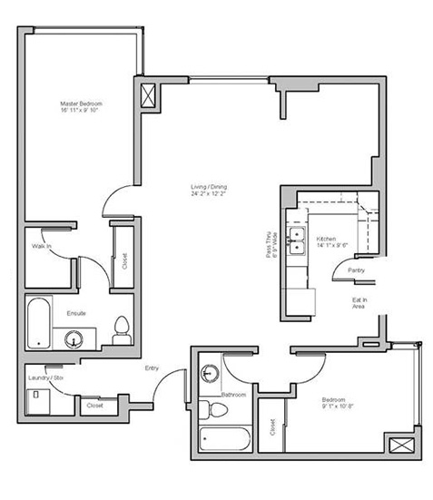 Image of ledbury suite floor plan only