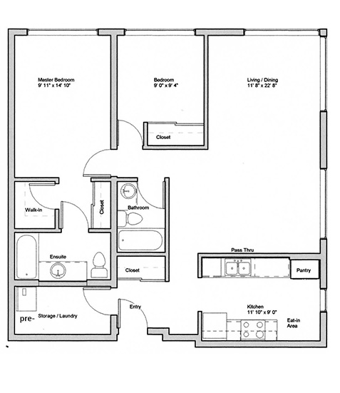 Image of Cipin suite floor plan only