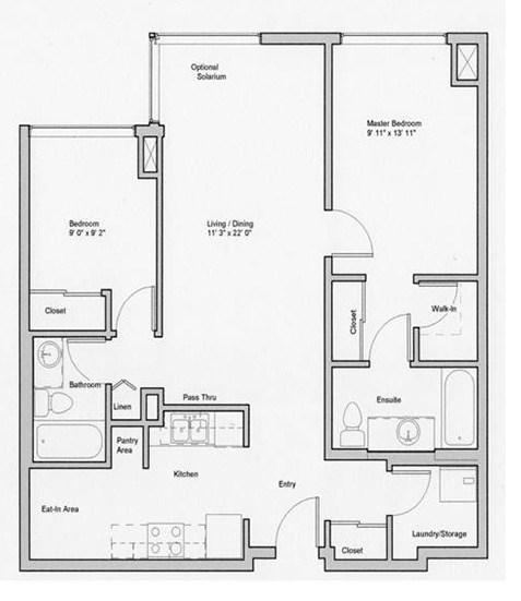 Image of deloraine suite floor plan only 2