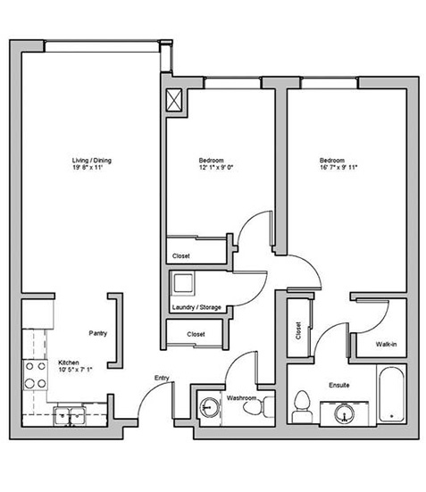 Image of haddington suite floor plan only