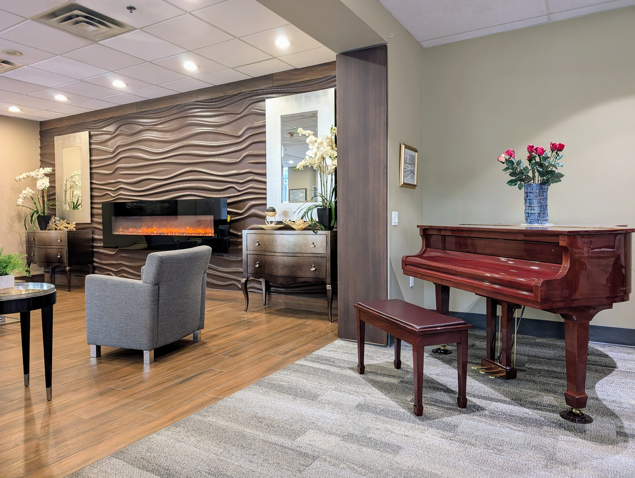 piano recreational room